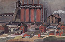 Factories 1919 - Charles Burchfield reproduction oil painting