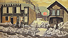 Red Sun 1920 - Charles Burchfield reproduction oil painting