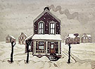 House in Snowfall c1920 - Charles Burchfield