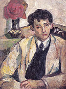 Portrait of the Artists Brother Afanasy Goncharova 1905 - Natalia Gontcharova reproduction oil painting