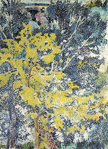 Landscape Pointille c1905 - Natalia Gontcharova reproduction oil painting