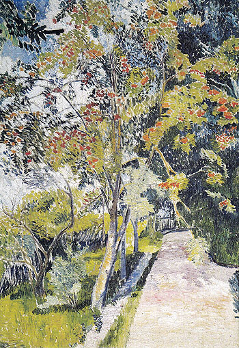 Rowan Tree Panino near Vyazma 1906 - Natalia Gontcharova reproduction oil painting