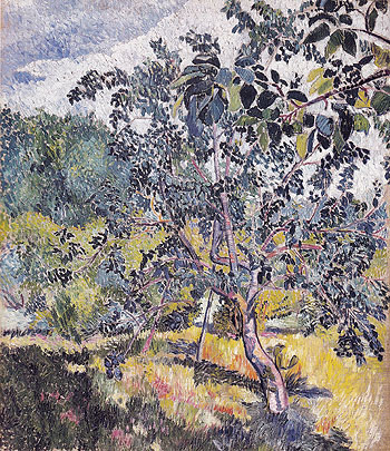 Corner of a Garden 1906 - Natalia Gontcharova reproduction oil painting