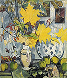 Autumn Bouquet Quince and Maple Leaves 1906 - Natalia Gontcharova reproduction oil painting