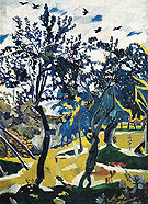 Windy Day 1907 - Natalia Gontcharova reproduction oil painting