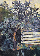 Trees and a Peasant Hut 1907 - Natalia Gontcharova reproduction oil painting