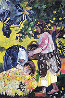 Picking Fruit Volet of a Polyptych 1908 B - Natalia Gontcharova