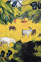 Landscape with Goats 1908 - Natalia Gontcharova