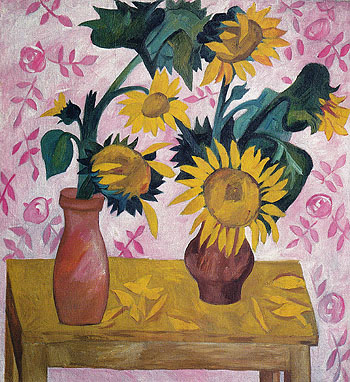 Sunflowers c1908 - Natalia Gontcharova reproduction oil painting