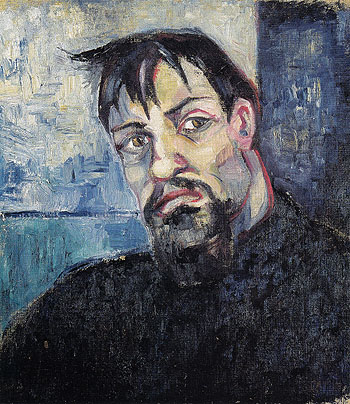 Portrait of the Artist Pyotr Lvov 1908 - Natalia Gontcharova reproduction oil painting