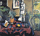 Still Life with a Pineapple c1908 - Natalia Gontcharova