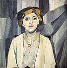 Portrait of Anna Zelmanova c1909 - Natalia Gontcharova