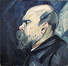Portrait of Paul Verlaine c1909 - Natalia Gontcharova