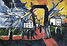 Autumn Park 1909 - Natalia Gontcharova reproduction oil painting