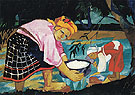 Peasant Women 1910 - Natalia Gontcharova reproduction oil painting