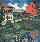 Provincial Landscape c1908 - Natalia Gontcharova