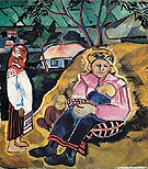 Mother 1910 - Natalia Gontcharova reproduction oil painting