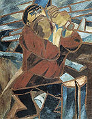 Wood Slicer 1910 - Natalia Gontcharova reproduction oil painting