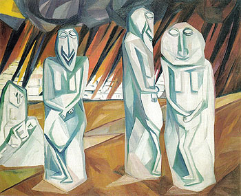 Pillars of Salt c1910 - Natalia Gontcharova reproduction oil painting