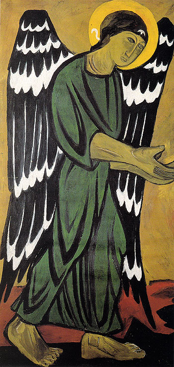 Archangel In Green - Natalia Gontcharova reproduction oil painting