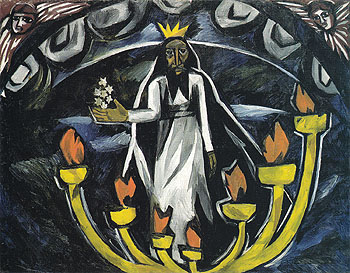 Starets with Seven Stars Apocalypse 1910 - Natalia Gontcharova reproduction oil painting