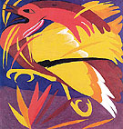 Phoenix 1911 - Natalia Gontcharova reproduction oil painting