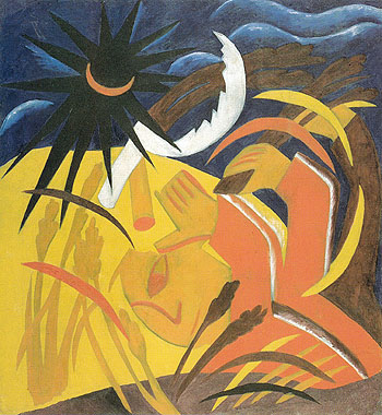 Reaping 1911 - Natalia Gontcharova reproduction oil painting