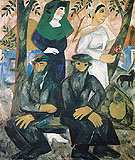 Jews Shabbat 1911 - Natalia Gontcharova reproduction oil painting