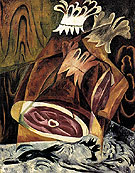 Still Life with Ham and Duck 1912 - Natalia Gontcharova