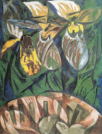 Orchids 1913 - Natalia Gontcharova reproduction oil painting