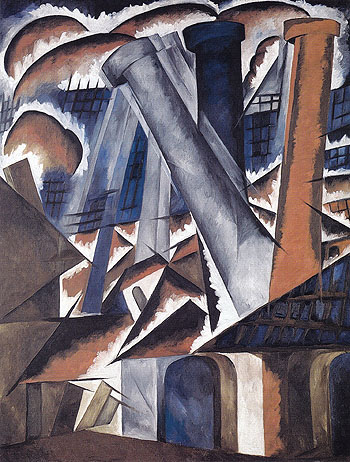 Factory 1912 - Natalia Gontcharova reproduction oil painting
