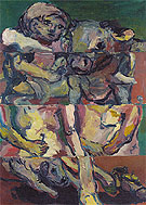 Four Stripes Idyl 1966 - George Baselitz reproduction oil painting