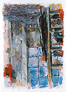 Finger Painting Interior Studio 1973 - George Baselitz reproduction oil painting