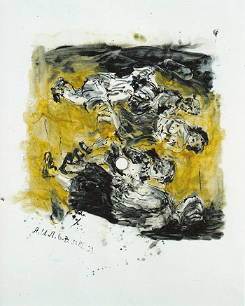 Letter from the Front 1999 - George Baselitz reproduction oil painting