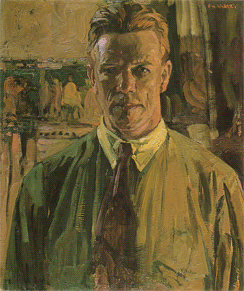 Self Portrait 1919 - Frederick Varley reproduction oil painting