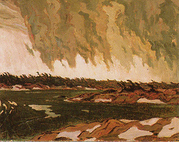 March Storm Georgian Bay 1920 - A.Y. Jackson reproduction oil painting