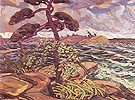 A September Gale Georgian Bay 1921 - Arthur Lismer reproduction oil painting