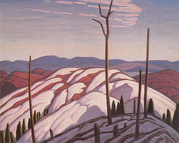 First Snow North Shore of Lake Superior 1923 - Lawren Harris reproduction oil painting