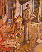 In My Studio 1924 - Arthur Lismer reproduction oil painting