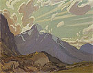 Valley from Mcarthur Lake Rocky Mountains 1925 - J.E.H. MacDonald reproduction oil painting