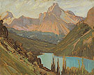 Cathedral Peak Lake OHara 1927 - J.E.H. MacDonald reproduction oil painting