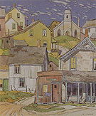 Hillside Village 1927 - A.J. Casson reproduction oil painting