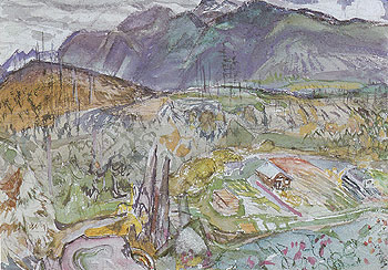 Lynn Valley c1932 - Frederick Varley reproduction oil painting