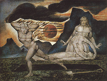 The Body of Abel Found by Adam and Eve c1826 - William Blake reproduction oil painting