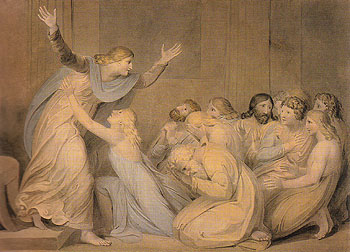 Joseph Making Himself Known to his Brethren c1784 - William Blake reproduction oil painting