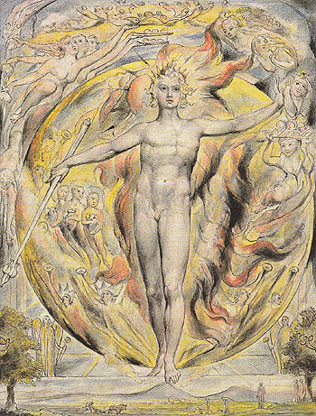 The Sun at His Eastern Gate c1816 - William Blake reproduction oil painting