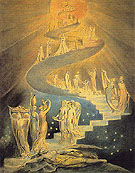 Jacobs Dream c1800 - William Blake reproduction oil painting