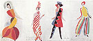 Costume designs for the Rio Carnival 1928 - Sonia Delaunay reproduction oil painting