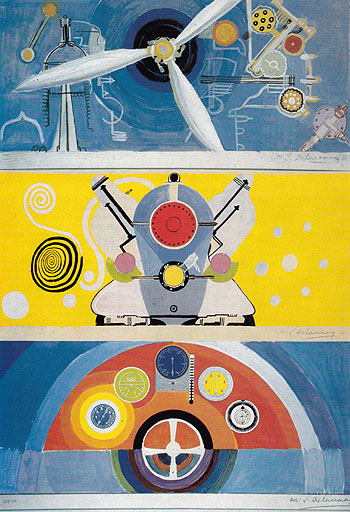 Engine and Control Panel 1936 - Robert Delaunay reproduction oil painting