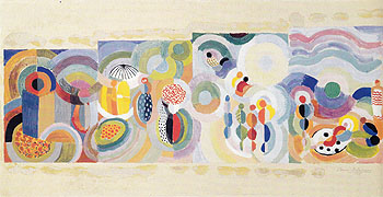 Long Journeys 1937 - Sonia Delaunay reproduction oil painting